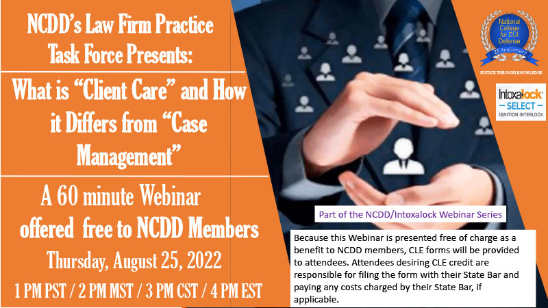 THE NCDD’S National TASK FORCE WEBINAR
