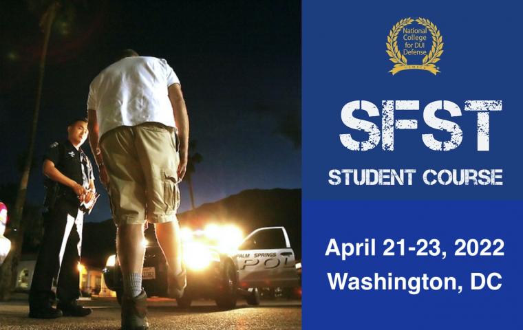 NHTSA SFST Student Course-CALL THE NCDD OFFICE TO GET ON THE WAITING LIST 334-264-1950