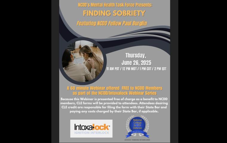 Mental Health Task Force Presents: Finding Sobriety