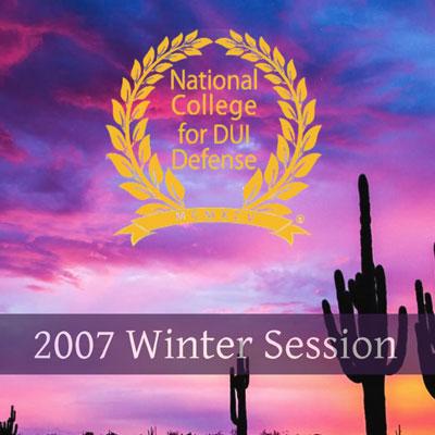 2007 Winter Session Written Materials (Tucson, AZ)